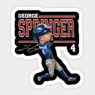 George Springer Toronto Cartoon Sticker